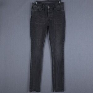 Ksubi Van Winkle Smoke Bomb Jeans Mens 30 (Fit 28x32) Black Skinny Button Fly